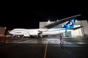First Boeing 747-8 Freighter Leaves Paint Hangar