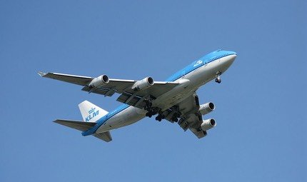KLM Royal Dutch Airlines Boeing 747-400 in blue livery